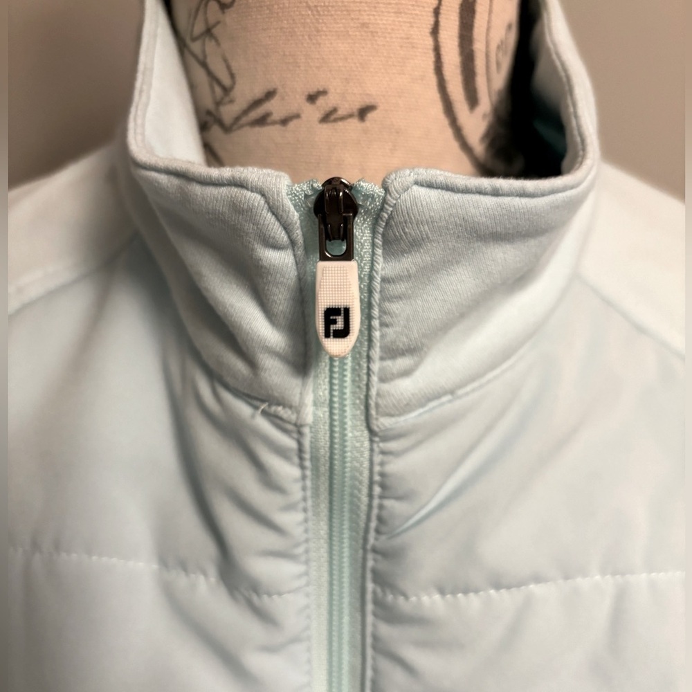FootJoy Golf Quilted Jacket Women Small Lightweight Zip Athletic Blue - Picture 3 of 7